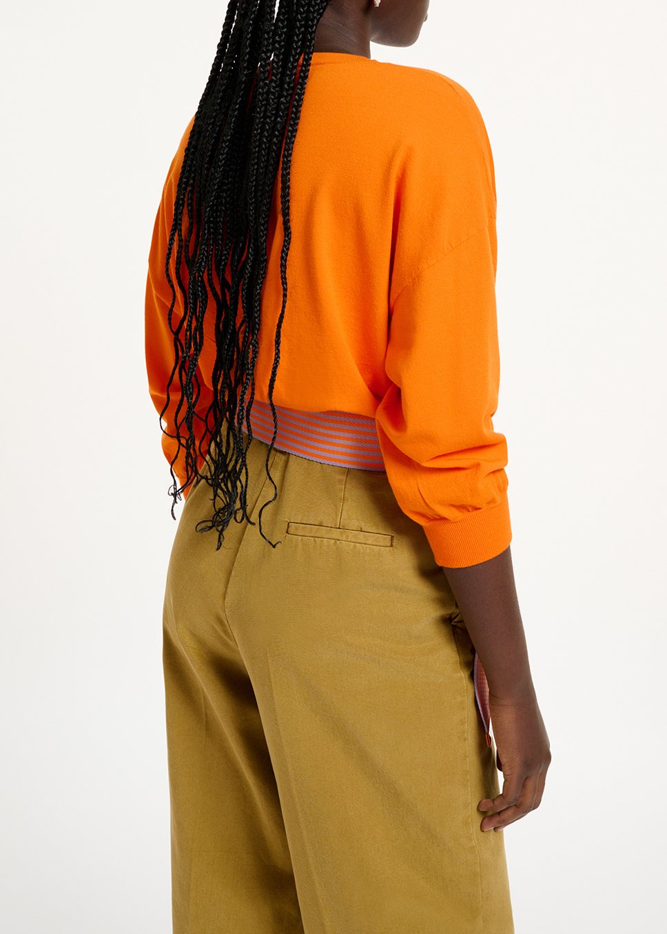 Oranje trui met aansluitende taille RE—SSENTIEL tweedehands photo 6