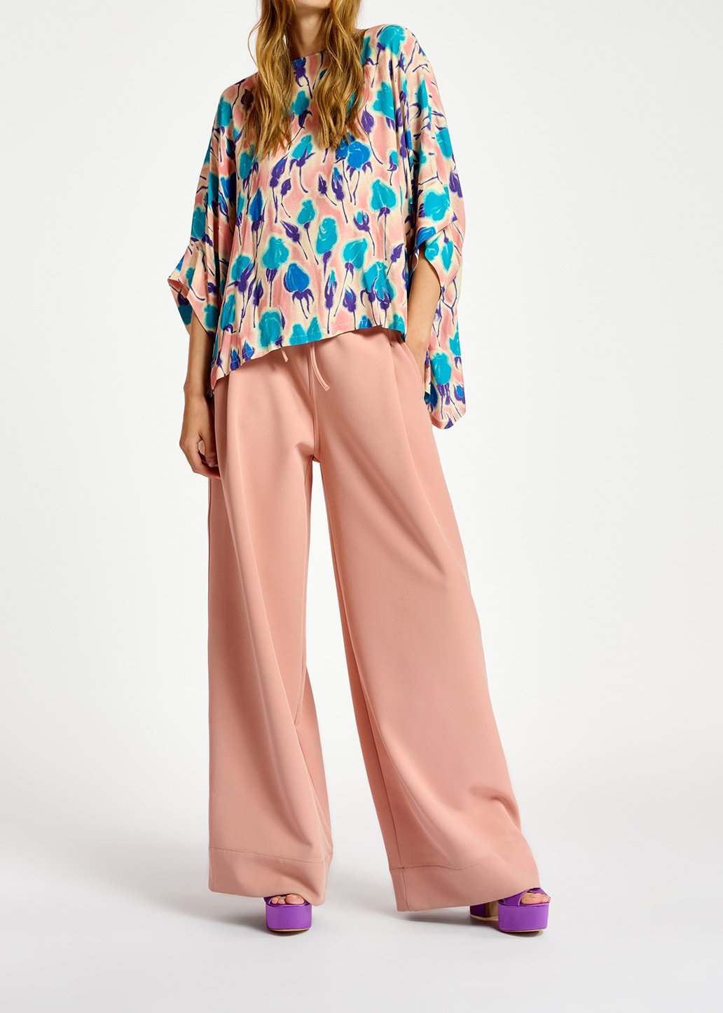 Vintage pink wide-leg pants RE—SSENTIEL second-hand photo 7