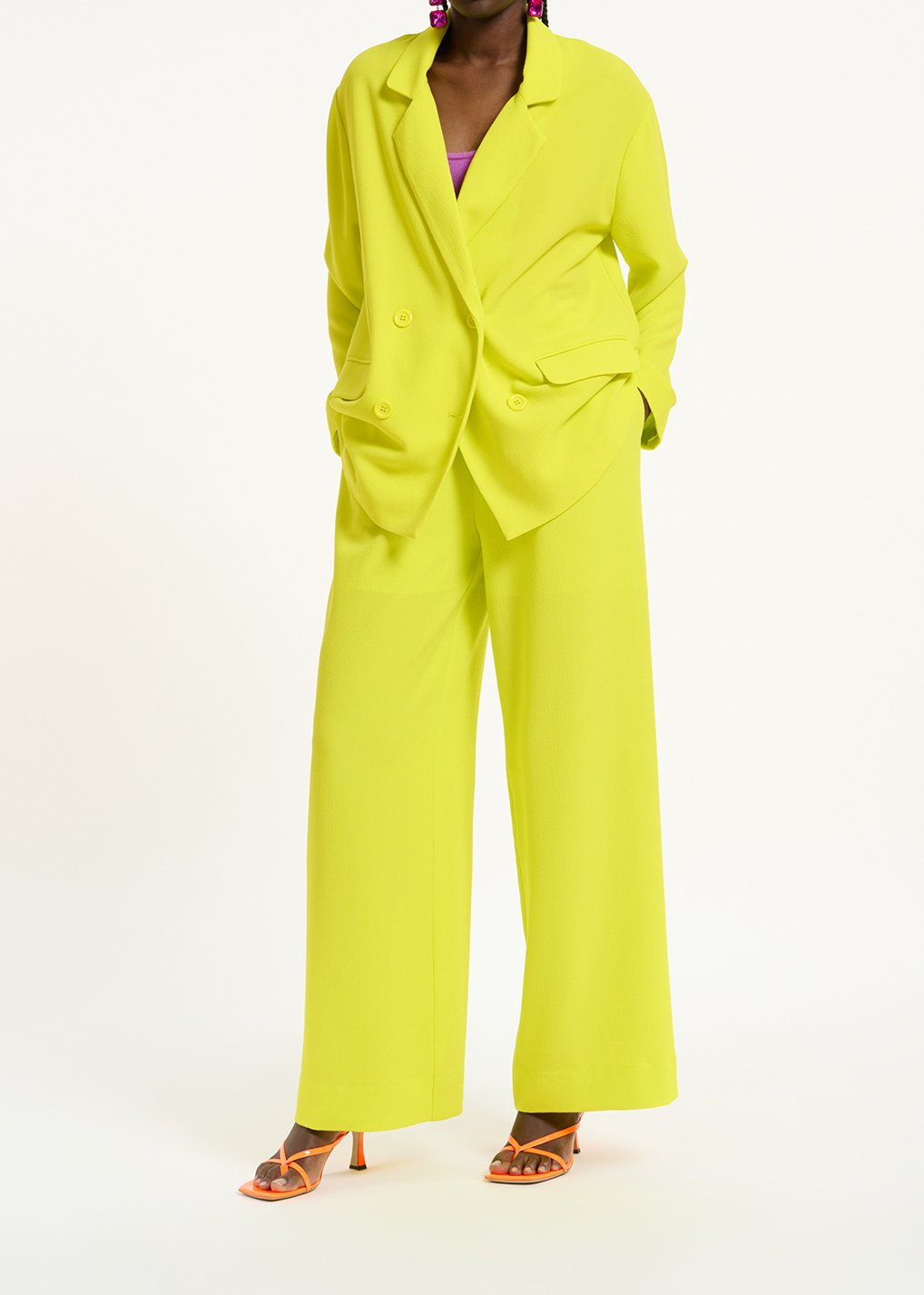 Gele blazer met dubbele knopenrij RE—SSENTIEL tweedehands photo 3