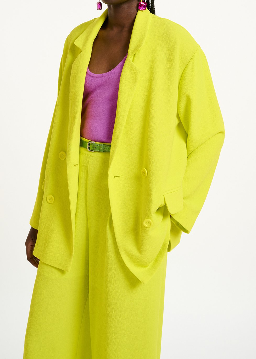 Gele blazer met dubbele knopenrij RE—SSENTIEL tweedehands photo 4