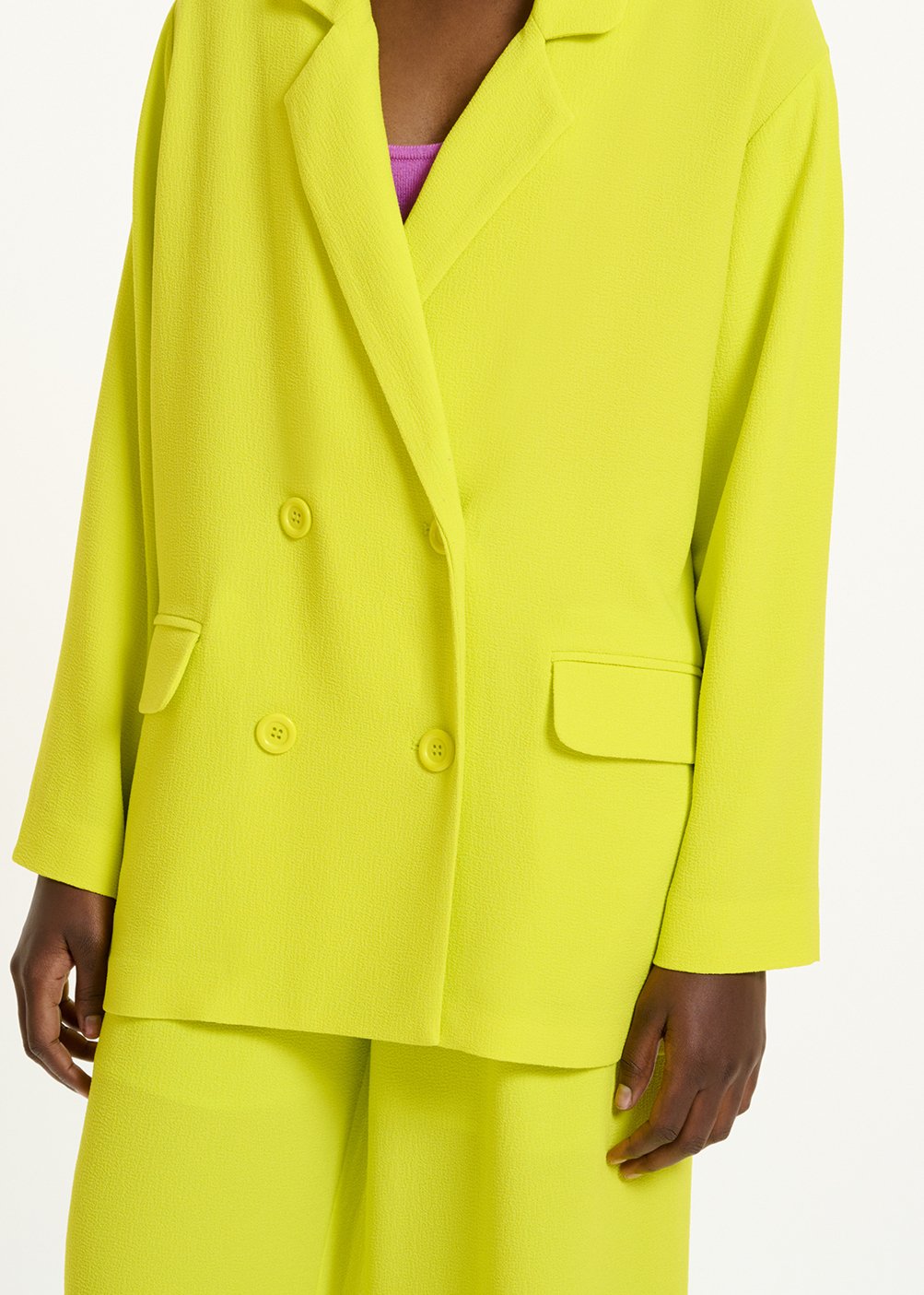 Gele blazer met dubbele knopenrij RE—SSENTIEL tweedehands photo 6