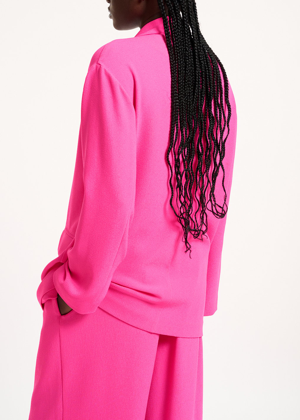 Fuchsia double-breasted blazer RE—SSENTIEL second-hand photo 5