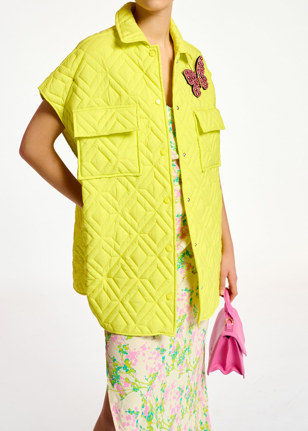 Veste matelassée jaune RE—SSENTIEL seconde main photo 3