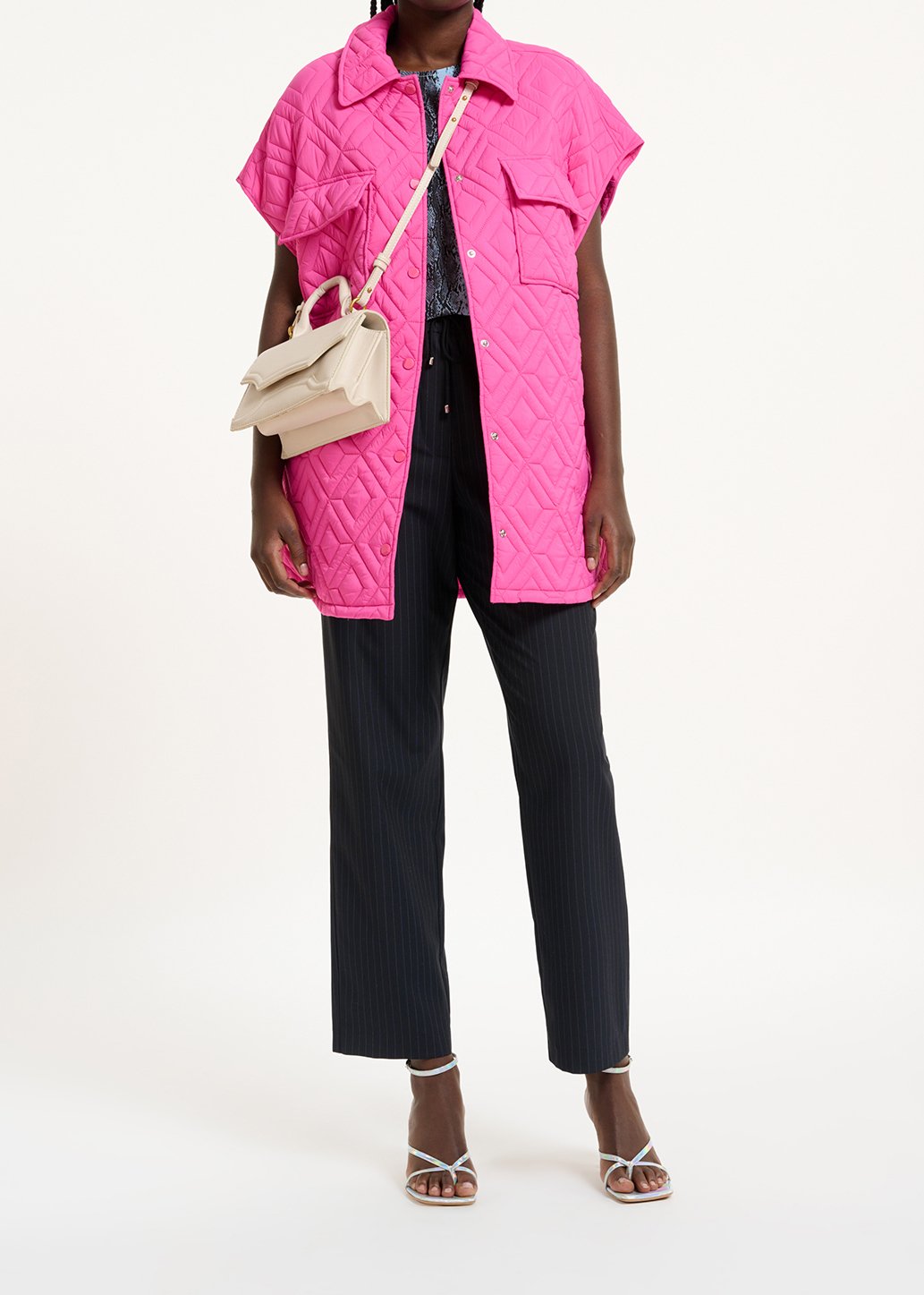 Veste matelassée fuchsia RE—SSENTIEL seconde main photo 3