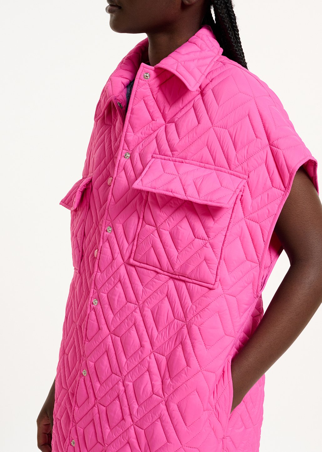 Veste matelassée fuchsia RE—SSENTIEL seconde main photo 6