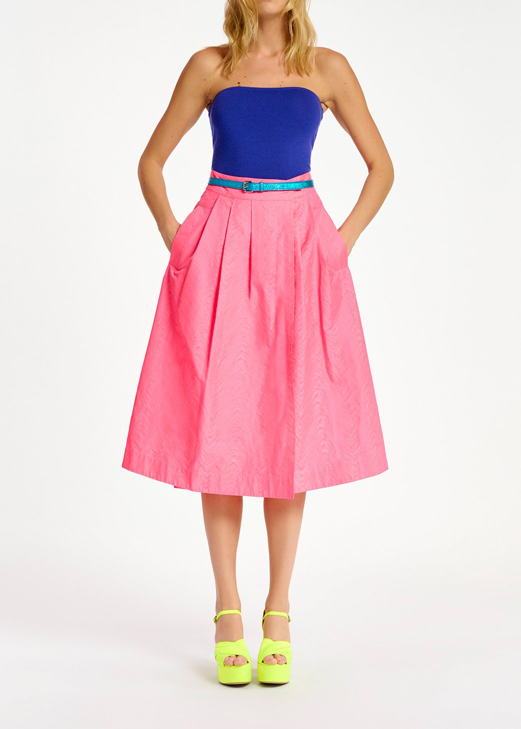 Top bandeau en tricot bleu foncé RE—SSENTIEL seconde main photo 3