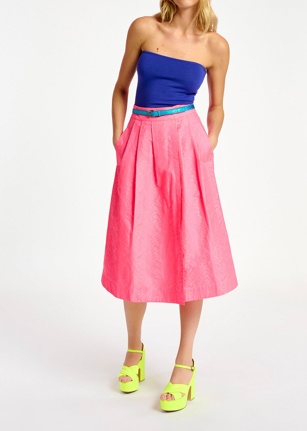 Top bandeau en tricot bleu foncé RE—SSENTIEL seconde main photo 8