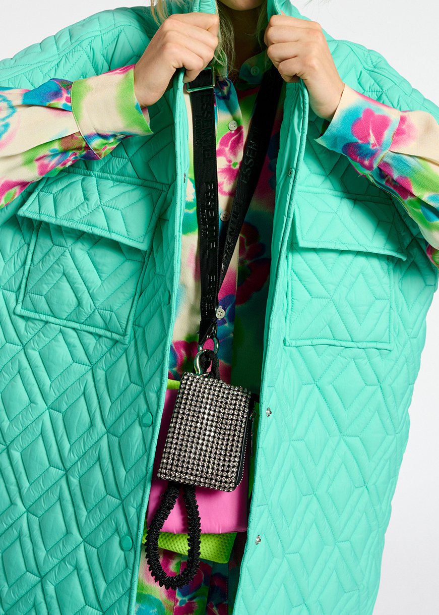 Turquoise quilted vest RE—SSENTIEL second-hand photo 4