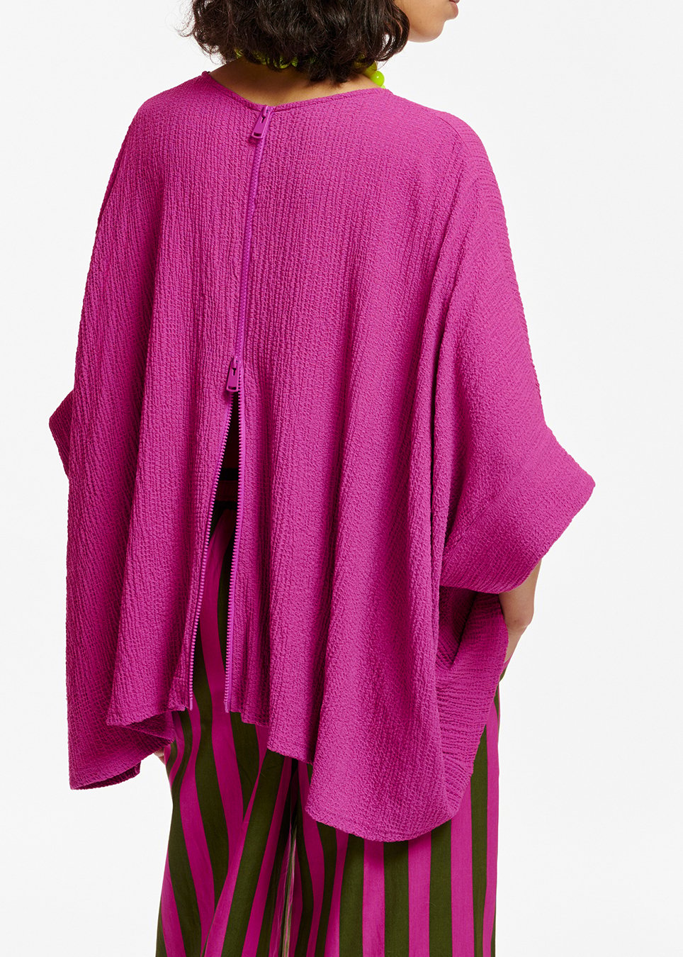Top oversize en cloqué violet RE—SSENTIEL seconde main photo 6