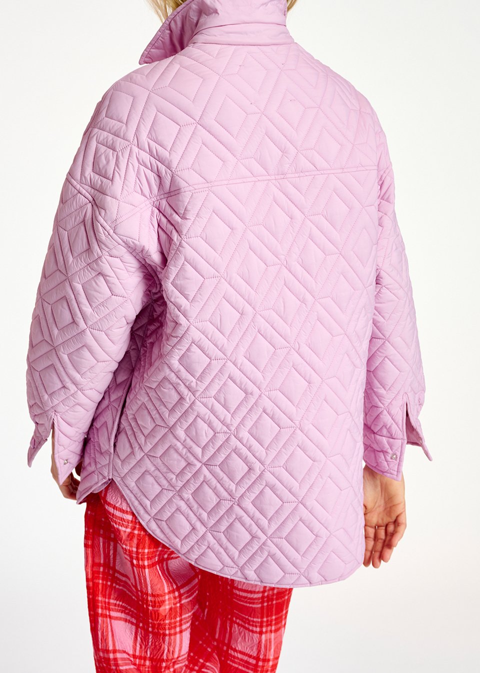 Lilac quilted jacket RE—SSENTIEL second-hand photo 8