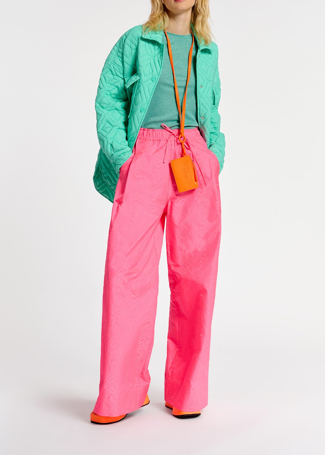 Turquoise quilted jacket RE—SSENTIEL second-hand photo 7