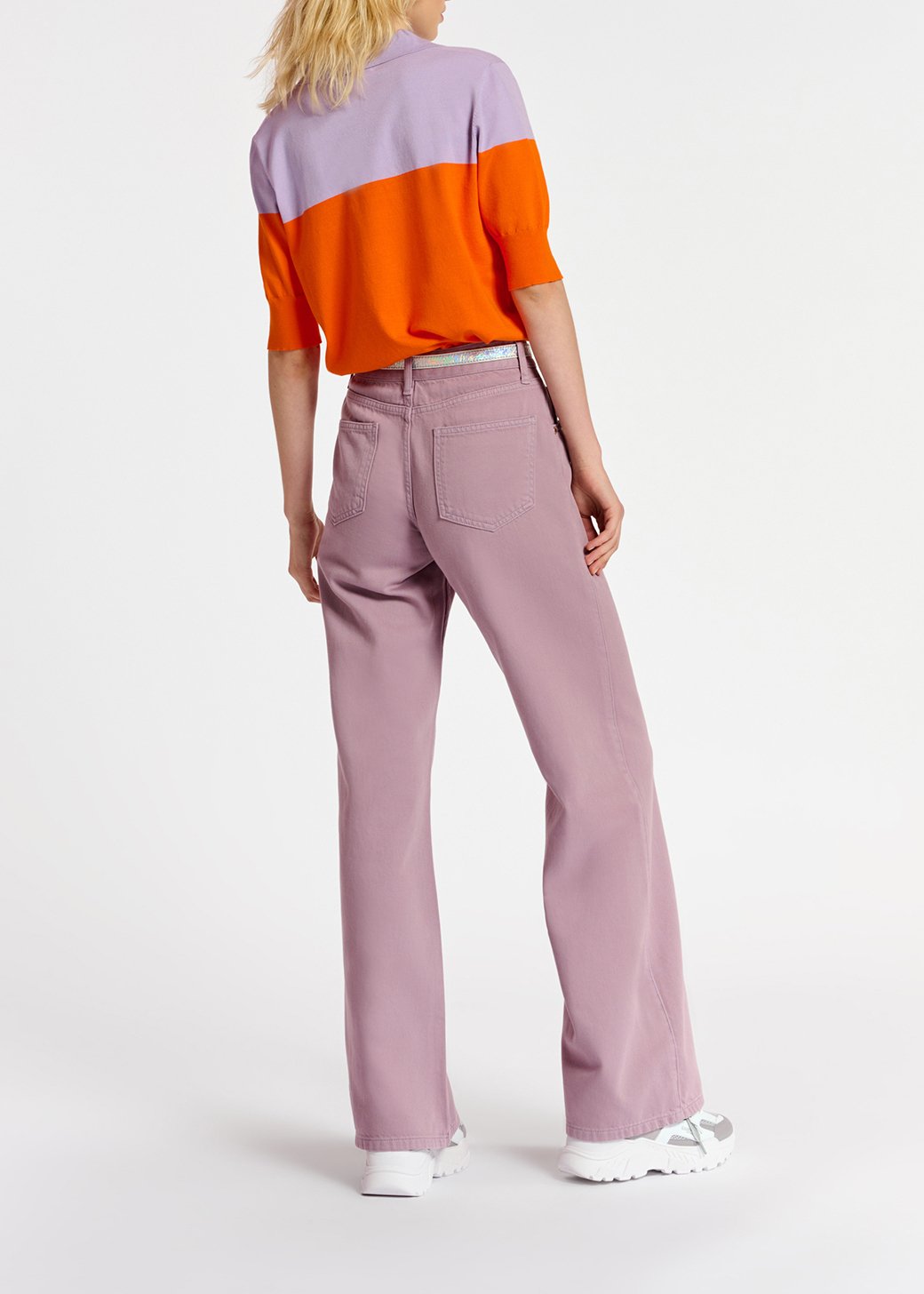 Lila jeans met rechte pijpen RE—SSENTIEL tweedehands photo 5