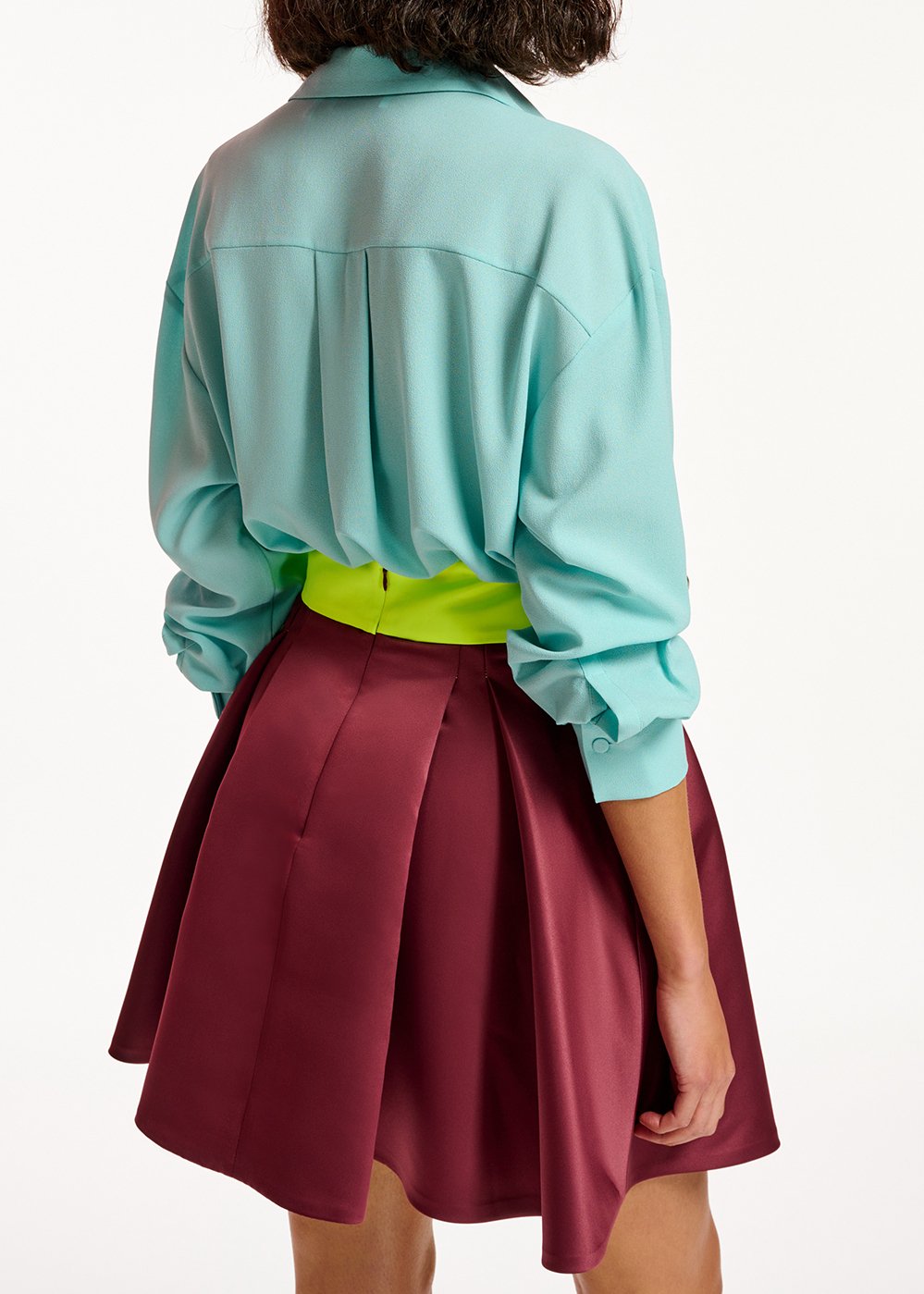 Turquoise V-neck shirt RE—SSENTIEL second-hand photo 7