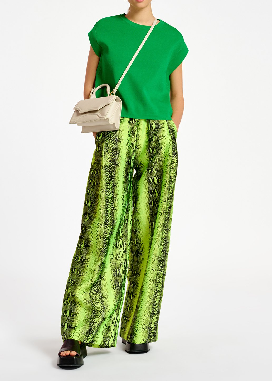 Pull sans manches en tricot vert RE—SSENTIEL seconde main photo 7
