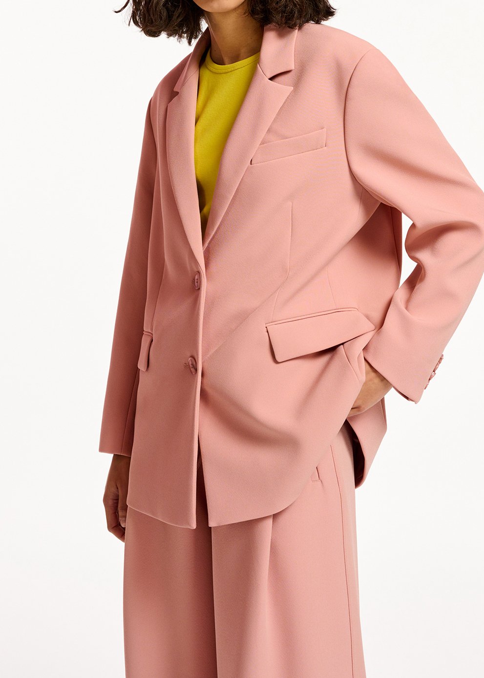 Blazer oversize en vieux rose RE—SSENTIEL seconde main photo 6