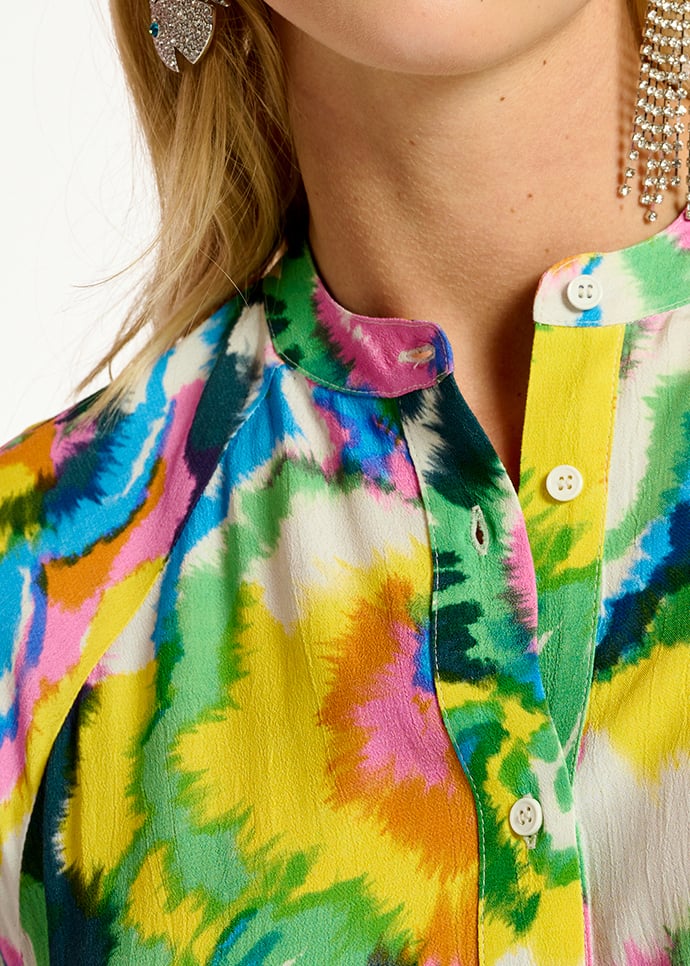 Multicolor floral print shirt RE—SSENTIEL second-hand photo 6