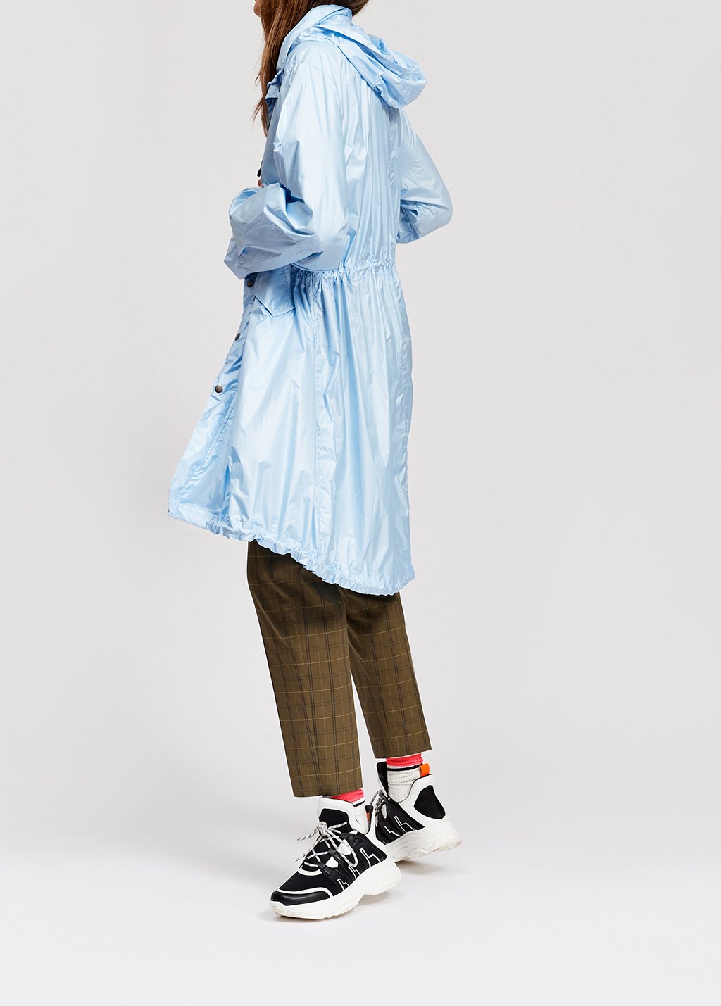 Light blue spring rain jacket RE—SSENTIEL second-hand photo 5