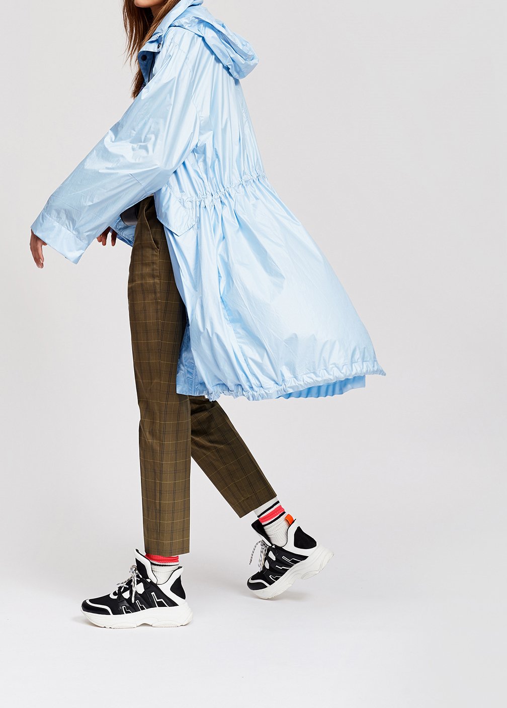 Light blue spring rain jacket RE—SSENTIEL second-hand photo 6