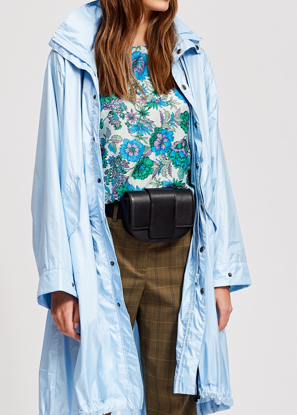 Light blue spring rain jacket RE—SSENTIEL second-hand photo 7