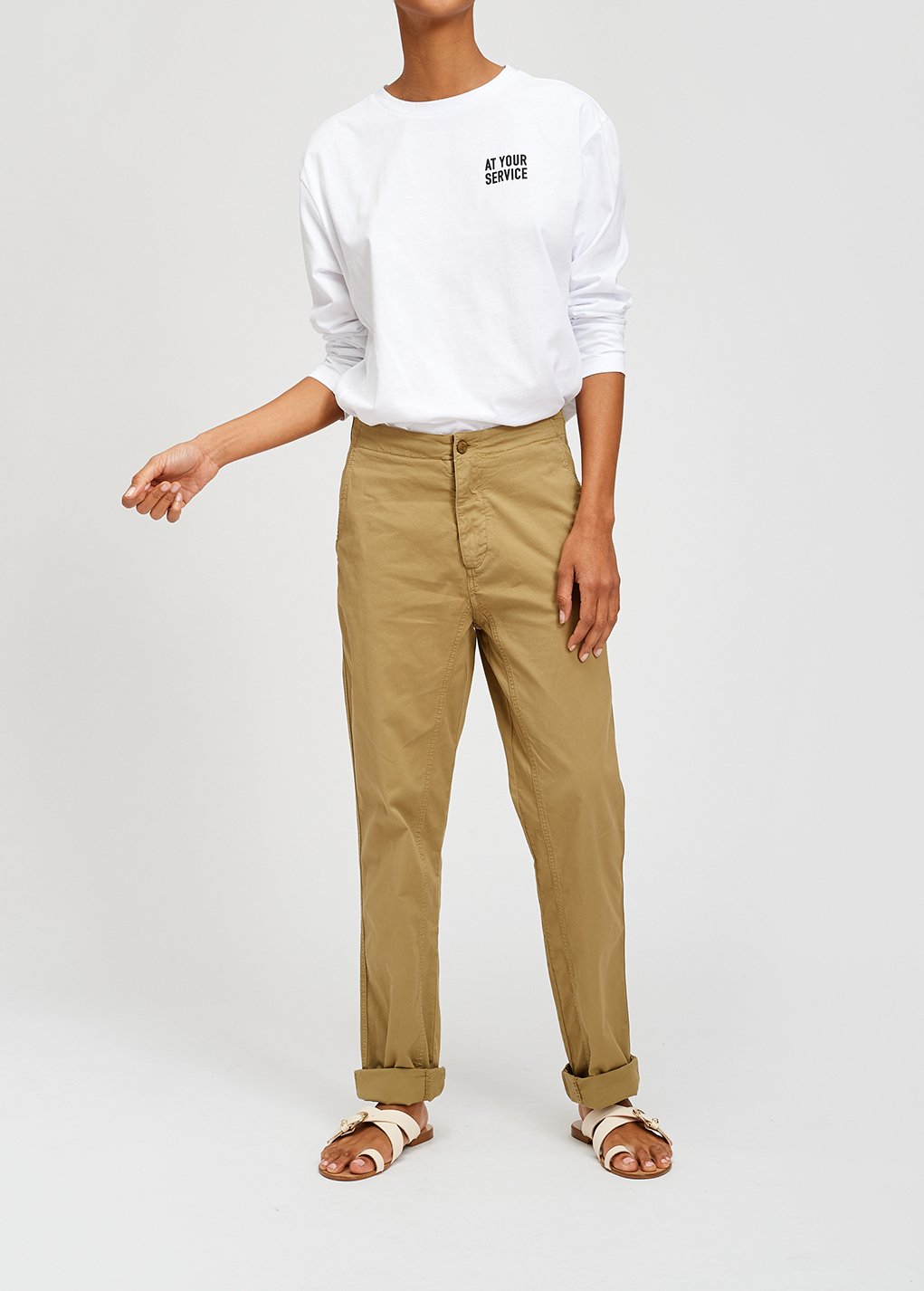 Beige chino RE—SSENTIEL tweedehands photo 3