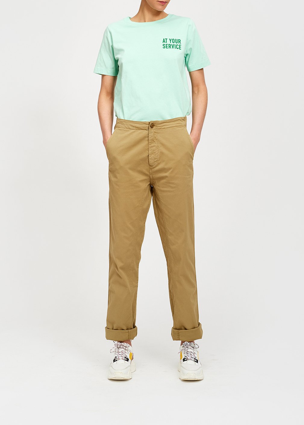 Beige chino RE—SSENTIEL tweedehands photo 6