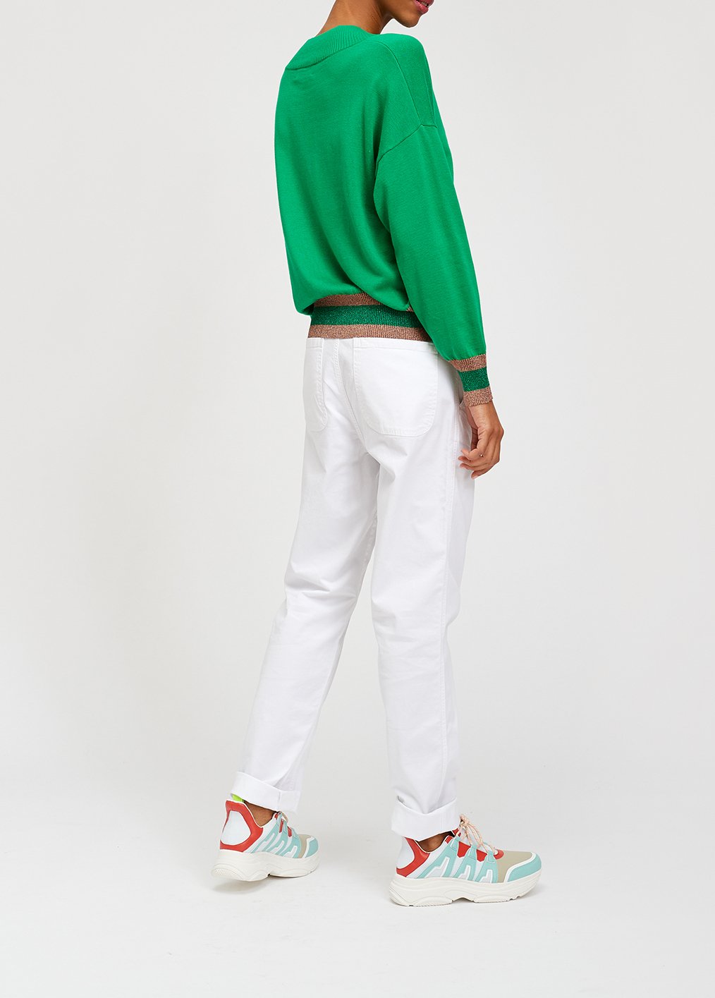 Witte chino RE—SSENTIEL tweedehands photo 3