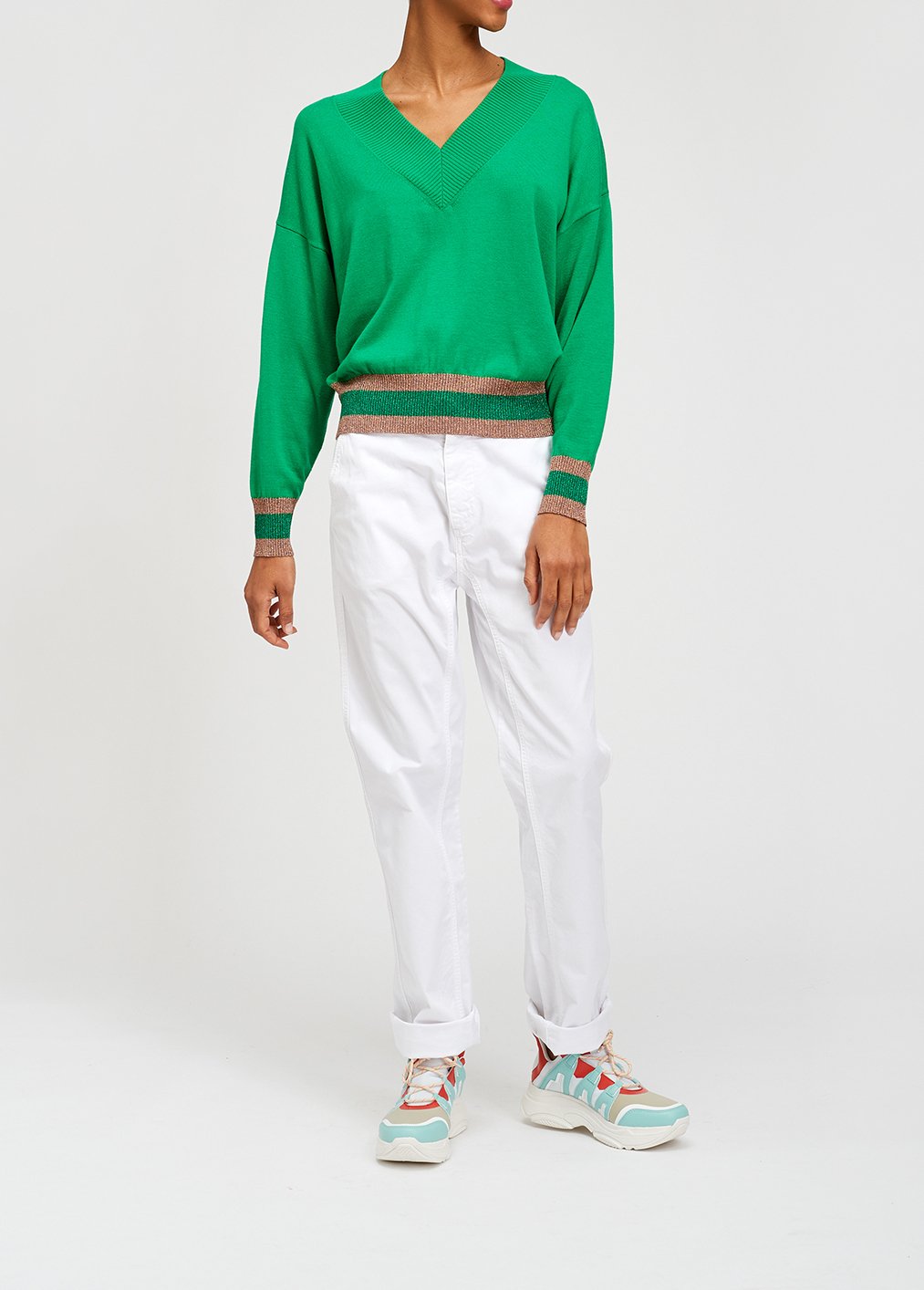 Witte chino RE—SSENTIEL tweedehands photo 5