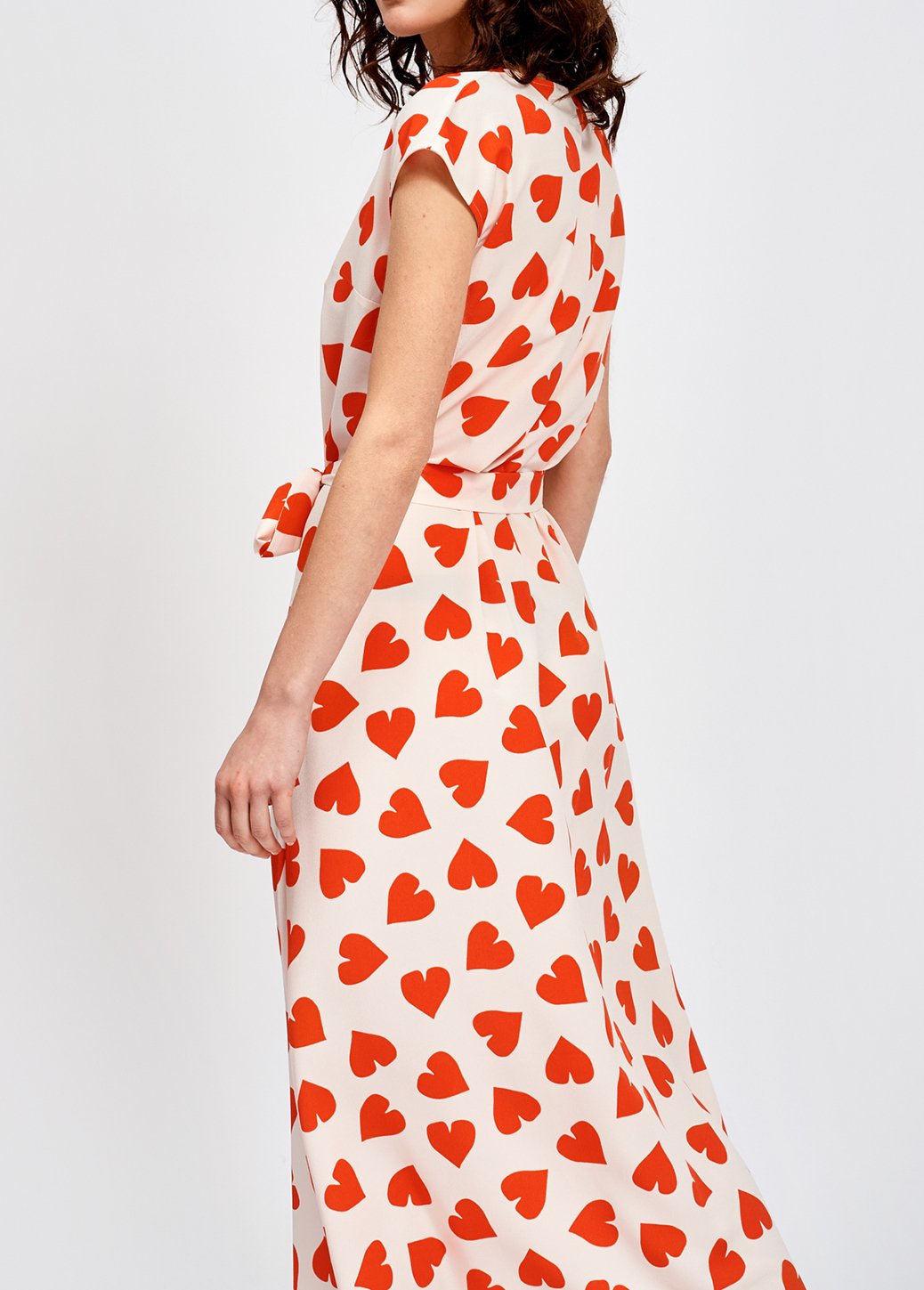 Zomerjurk met rode hartenprint RE—SSENTIEL tweedehands photo 4