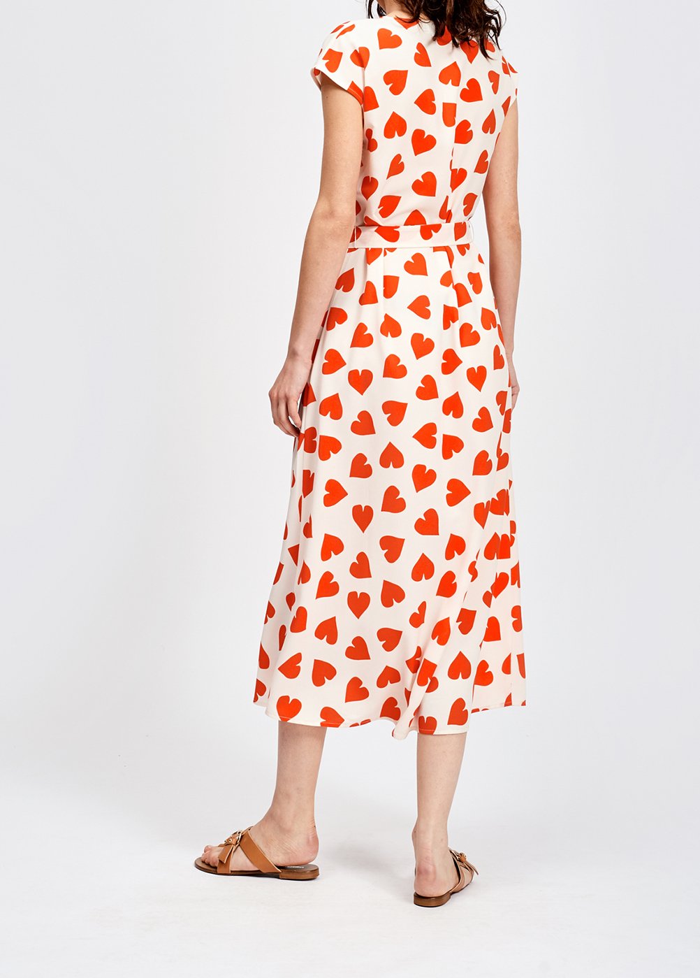 Zomerjurk met rode hartenprint RE—SSENTIEL tweedehands photo 7