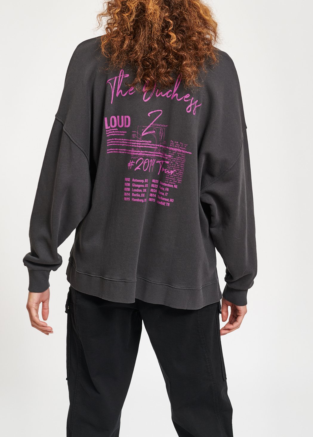 Sweat-shirt Â« atomic cat Â» en jersey de coton noir RE—SSENTIEL seconde main photo 3
