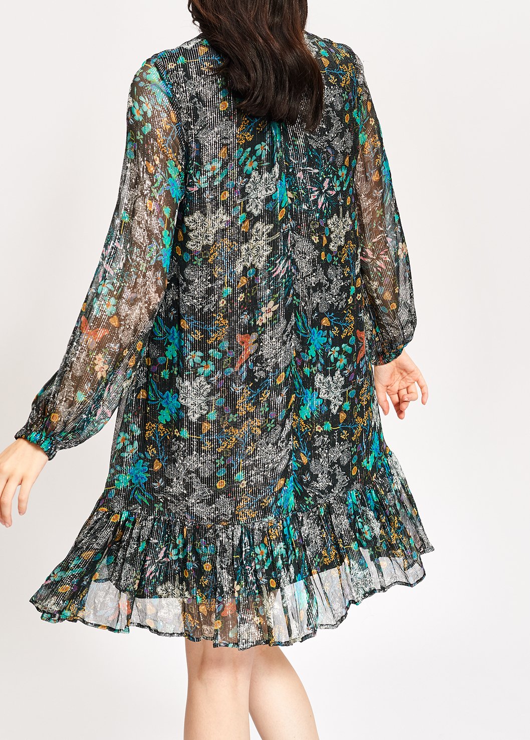 V-neck flounced dress RE—SSENTIEL second-hand photo 4