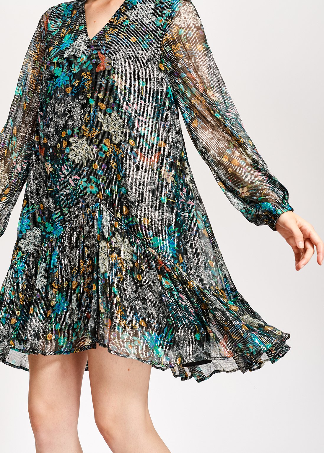 V-neck flounced dress RE—SSENTIEL second-hand photo 6