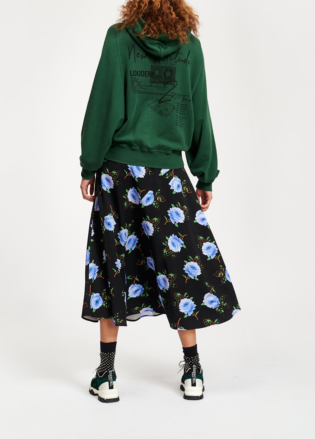 Wide midi skirt RE—SSENTIEL second-hand photo 3