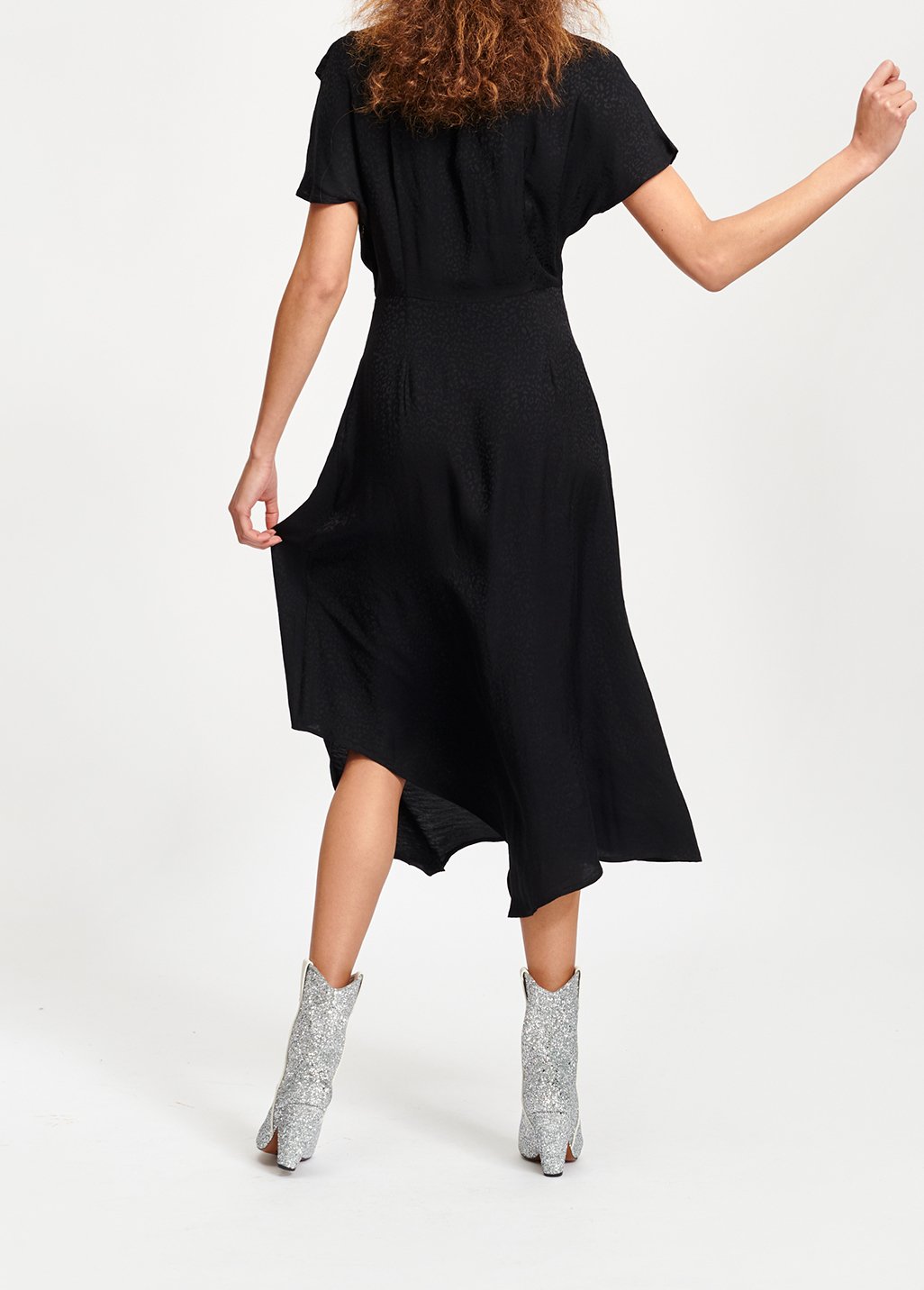 Draped midi dress RE—SSENTIEL second-hand photo 3