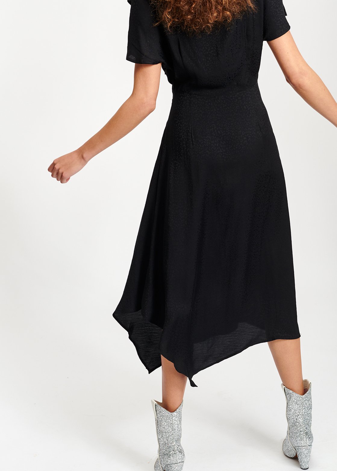 Draped midi dress RE—SSENTIEL second-hand photo 5