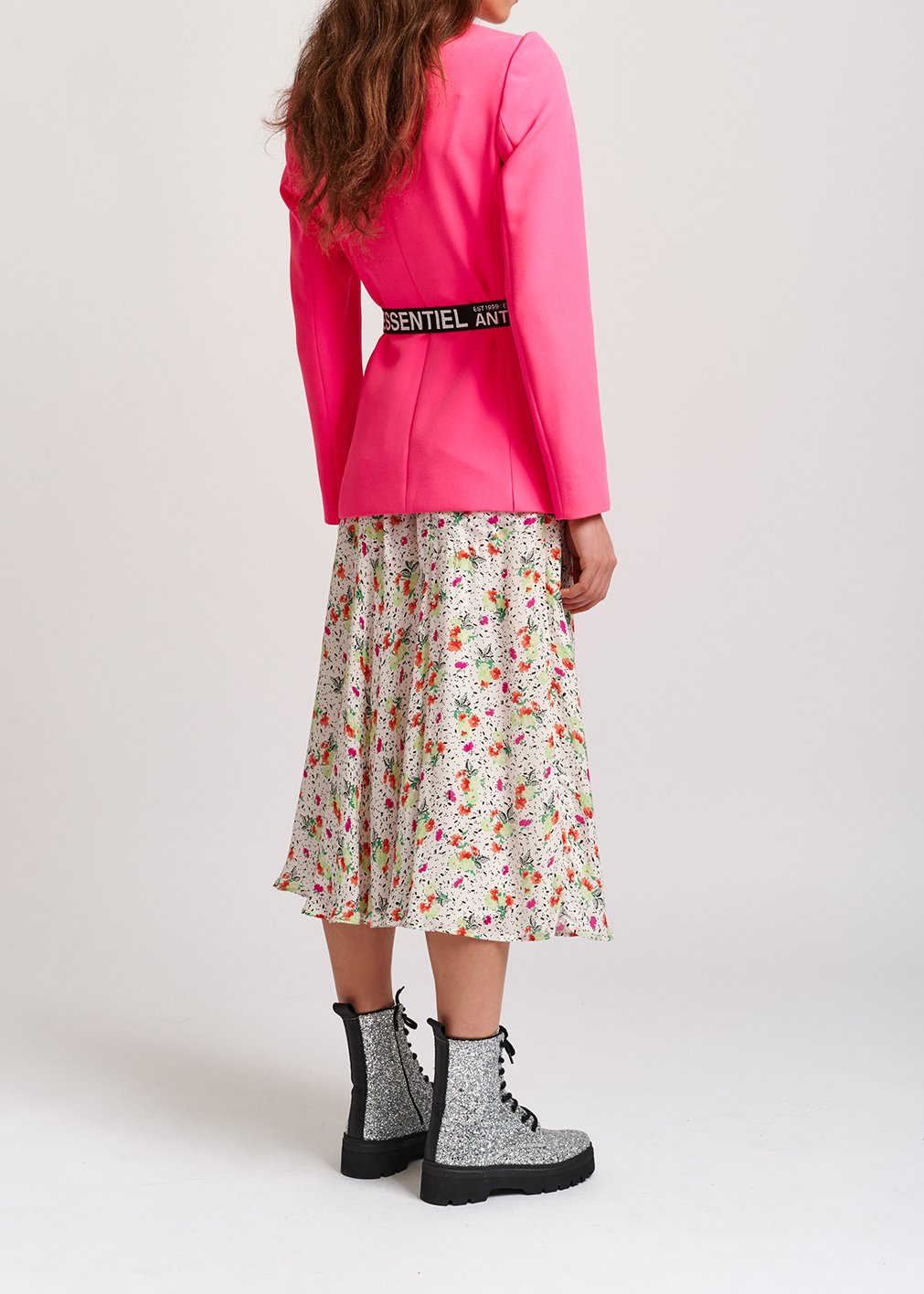 Veste cintrée rose fluo RE—SSENTIEL seconde main photo 5