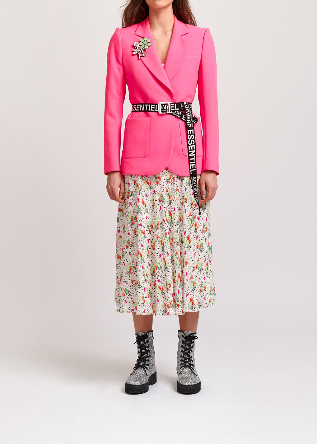 Veste cintrée rose fluo RE—SSENTIEL seconde main photo 6