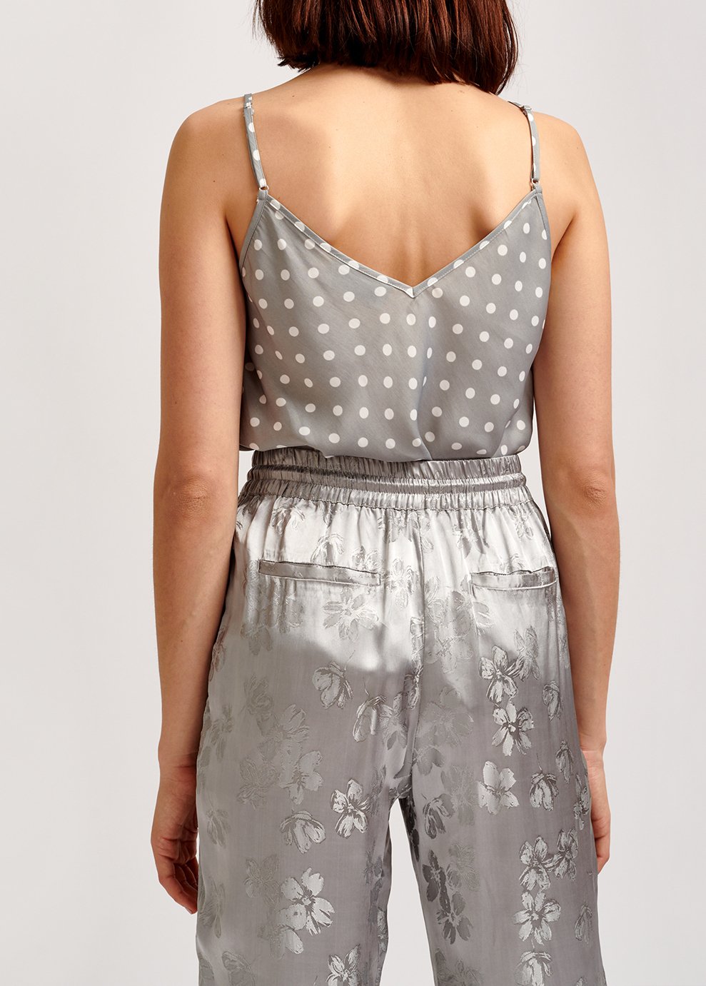 Grey polka dot camisole RE—SSENTIEL second-hand photo 5