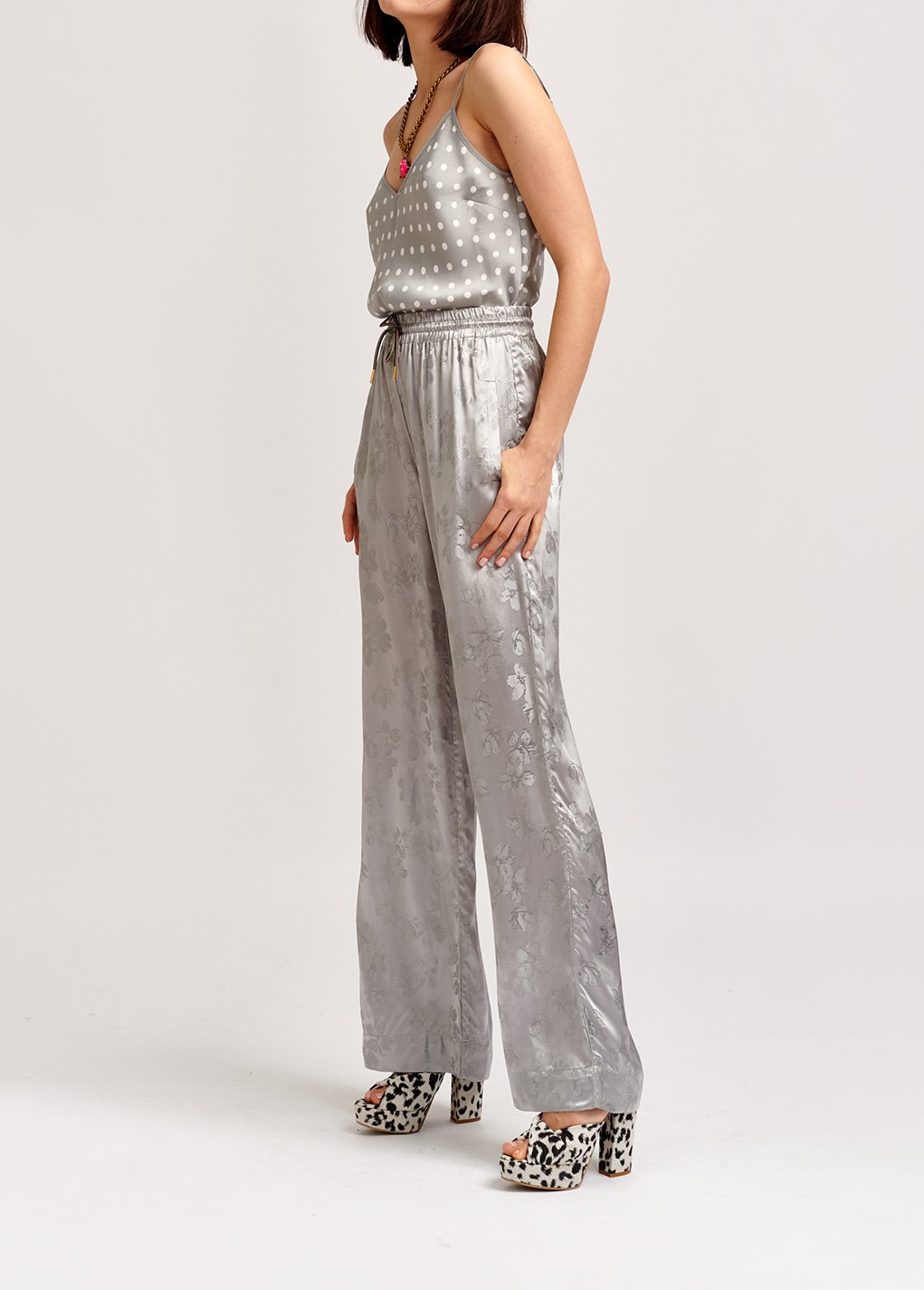 Grey polka dot camisole RE—SSENTIEL second-hand photo 7