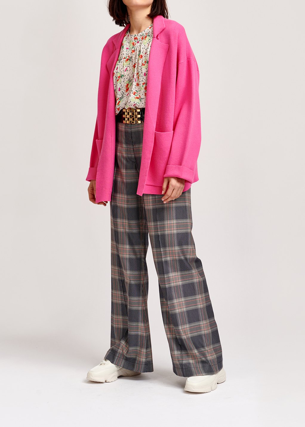 Cardigan rose fluo oversize RE—SSENTIEL seconde main photo 4