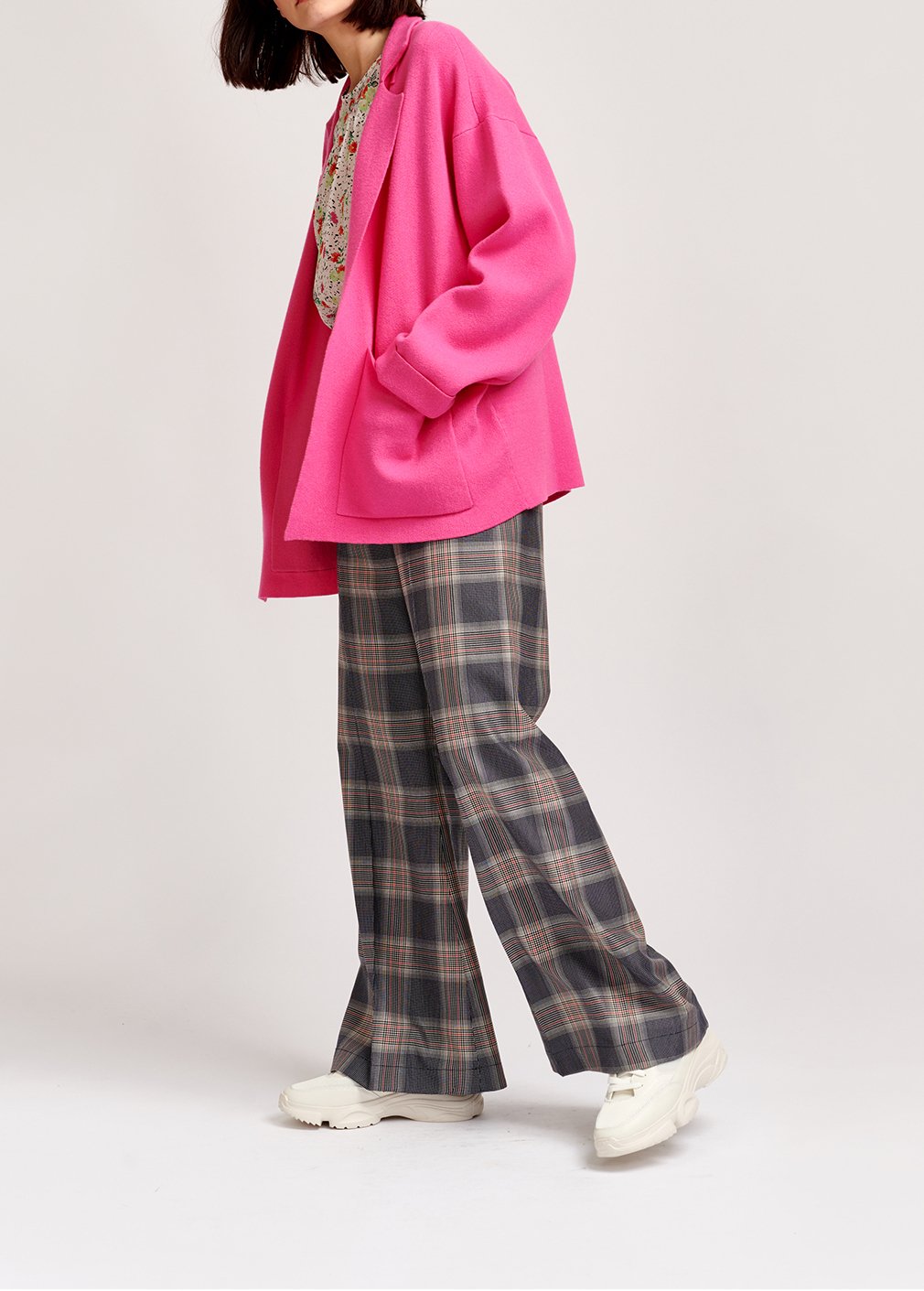 Cardigan rose fluo oversize RE—SSENTIEL seconde main photo 6