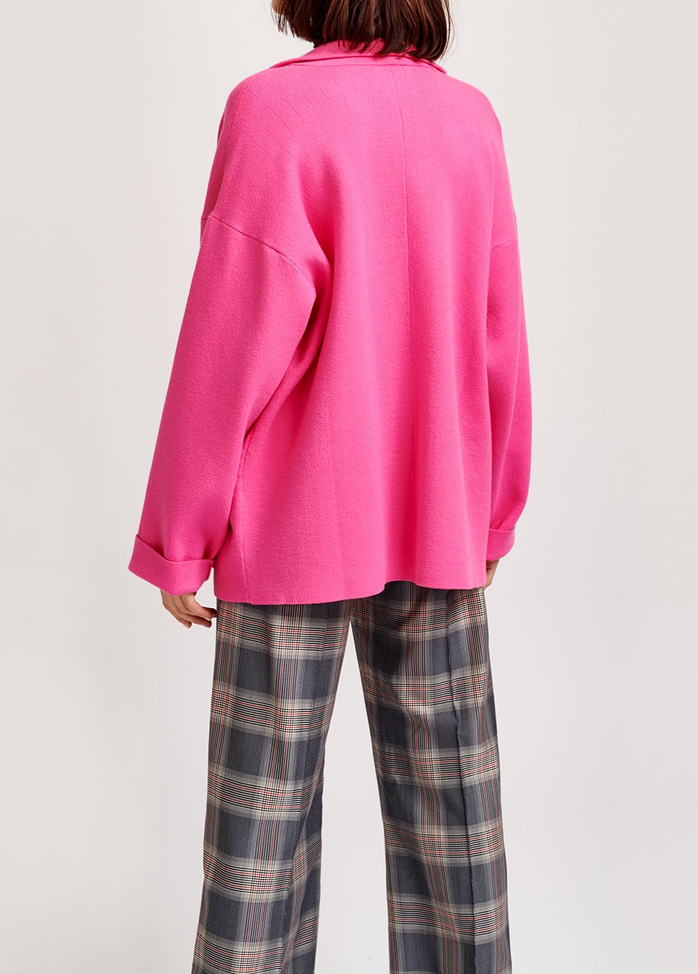 Cardigan rose fluo oversize RE—SSENTIEL seconde main photo 7