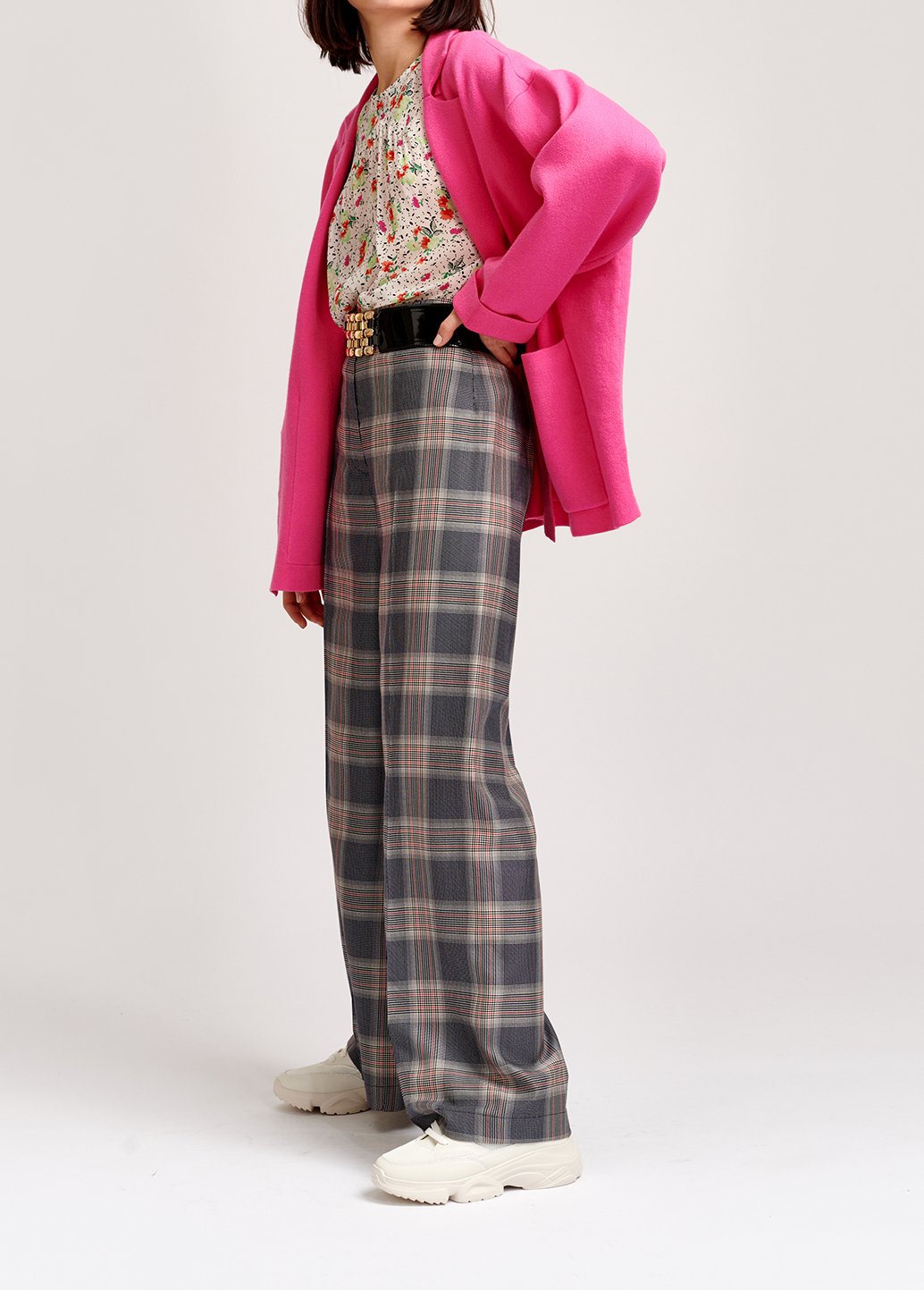 Cardigan rose fluo oversize RE—SSENTIEL seconde main photo 8