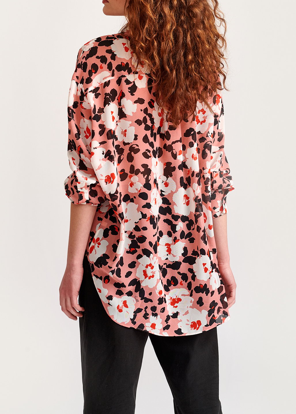 Roze hemd met bloemenprint RE—SSENTIEL tweedehands photo 4