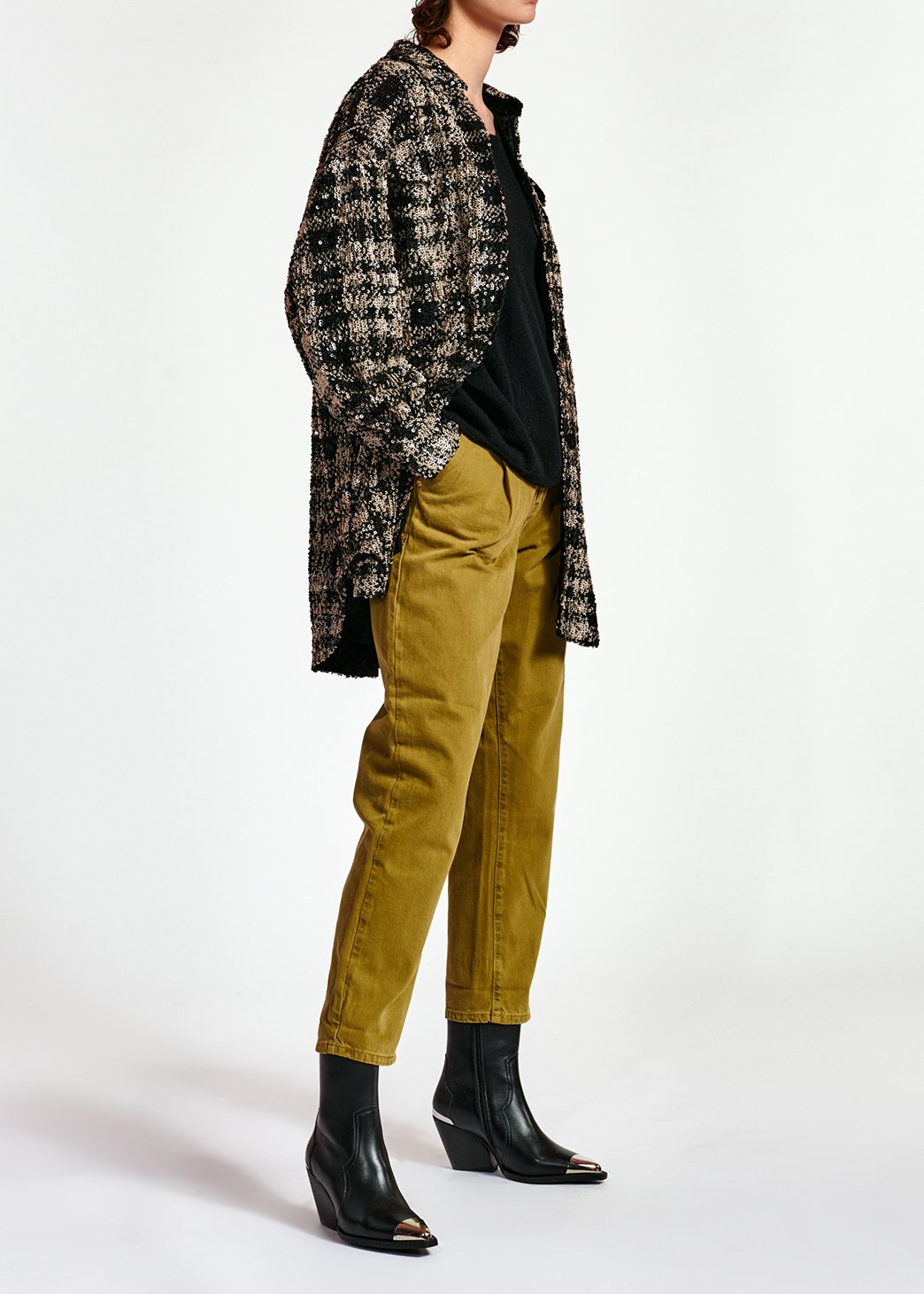 Colour denim pants RE—SSENTIEL second-hand photo 3