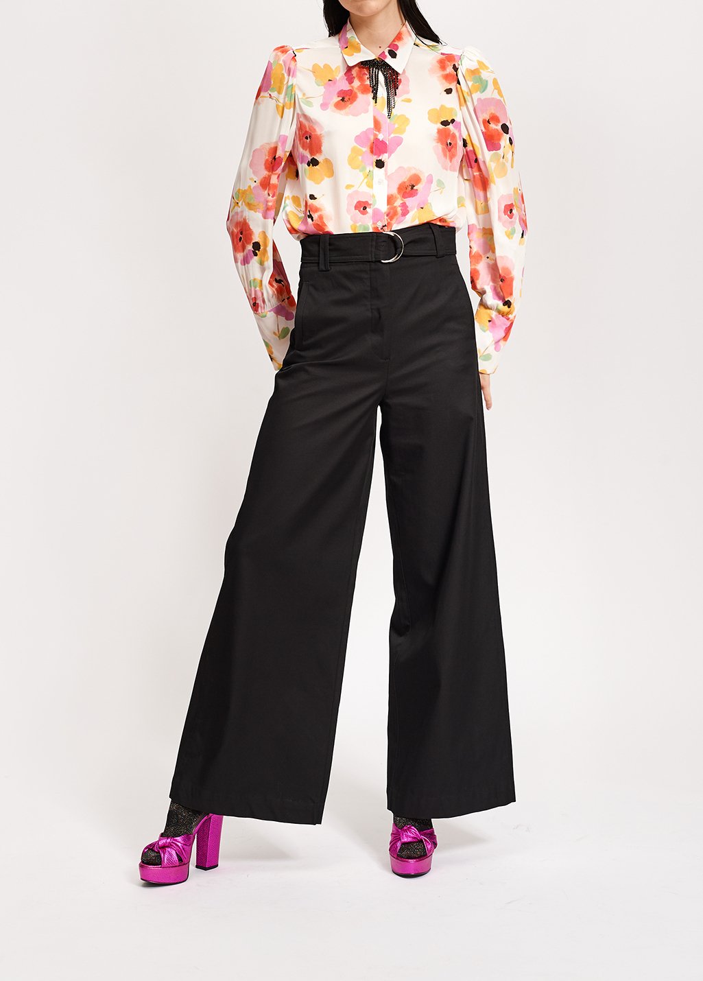 Off-white floral-print shirt RE—SSENTIEL second-hand photo 5