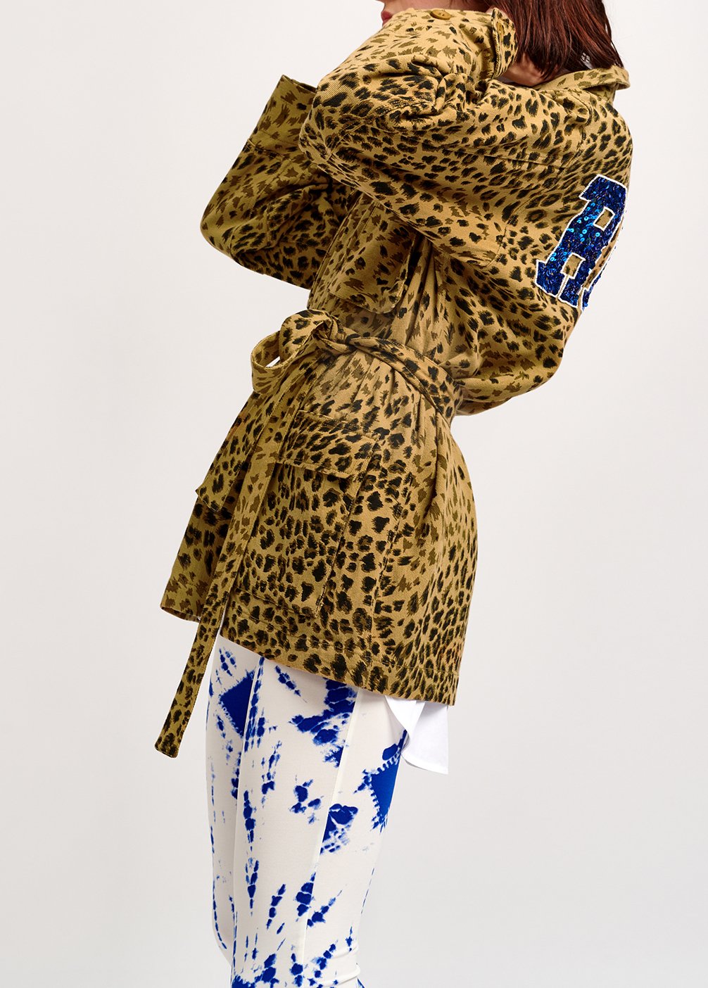 Katoenen vest met luipaardprint en pailletten RE—SSENTIEL tweedehands photo 6