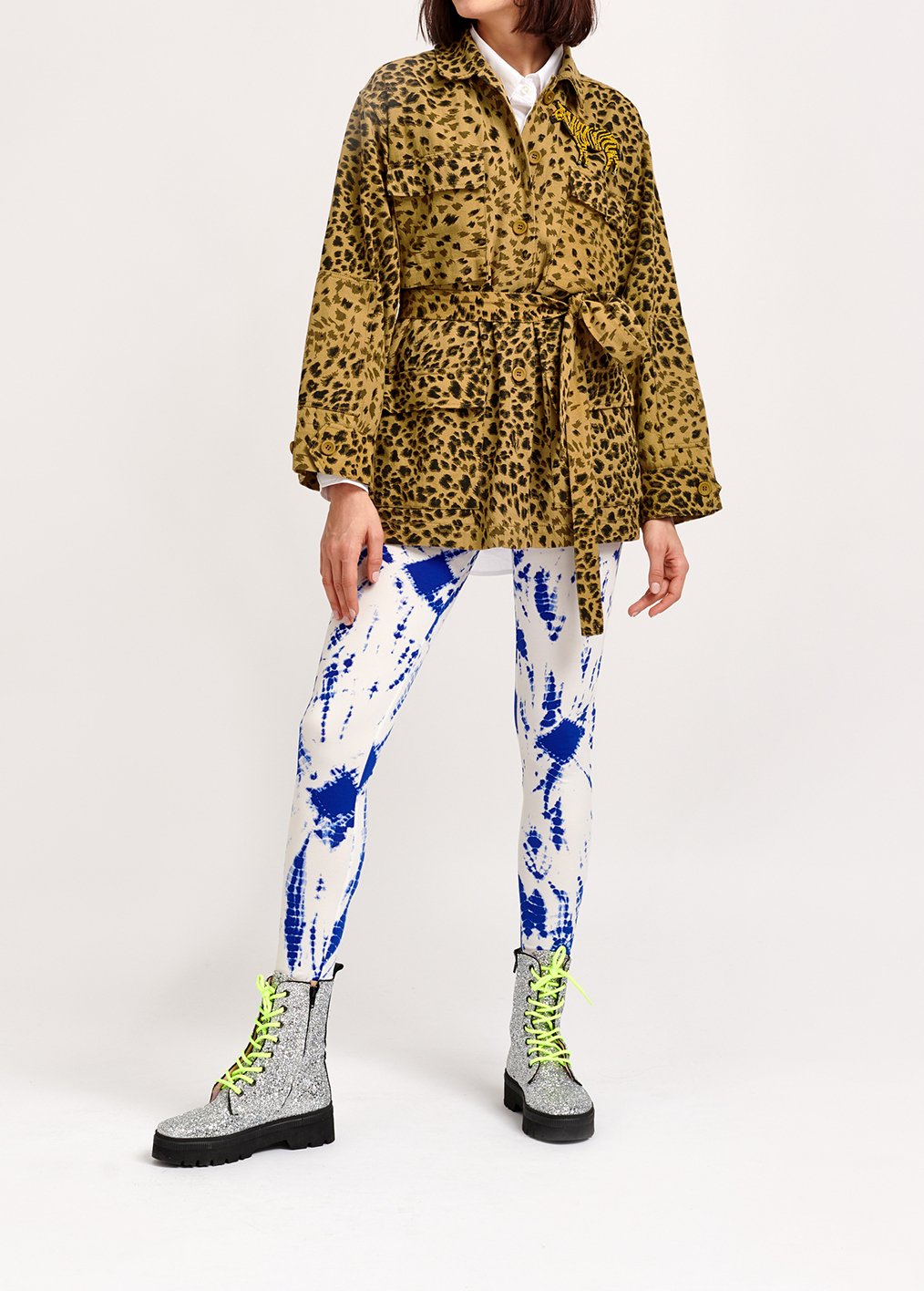 Katoenen vest met luipaardprint en pailletten RE—SSENTIEL tweedehands photo 8