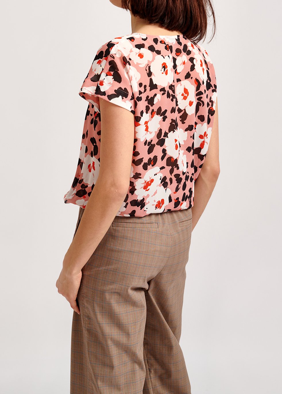 Pink floral-print top RE—SSENTIEL second-hand photo 5
