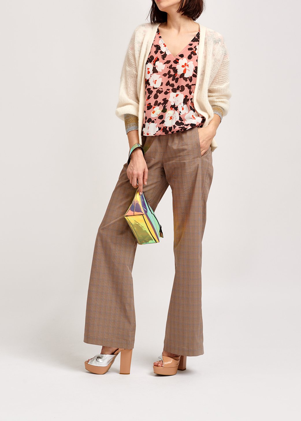 Pink floral-print top RE—SSENTIEL second-hand photo 8